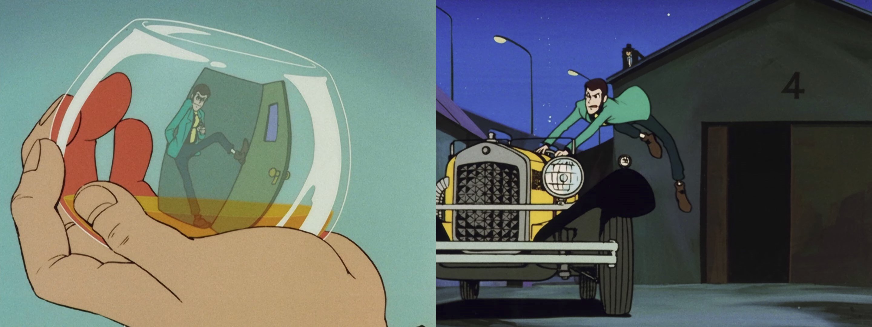Due delle scene dell’episodio 9 probabilmente animate da Miyazaki. Entrambe scene d’azione ricche di inventiva e dinamismo che, nonostante il tratto più morbido, non inficiano sui toni drammatici della seconda metà dell’episodio.